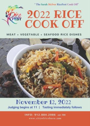 RiceFest Cookoff Contest