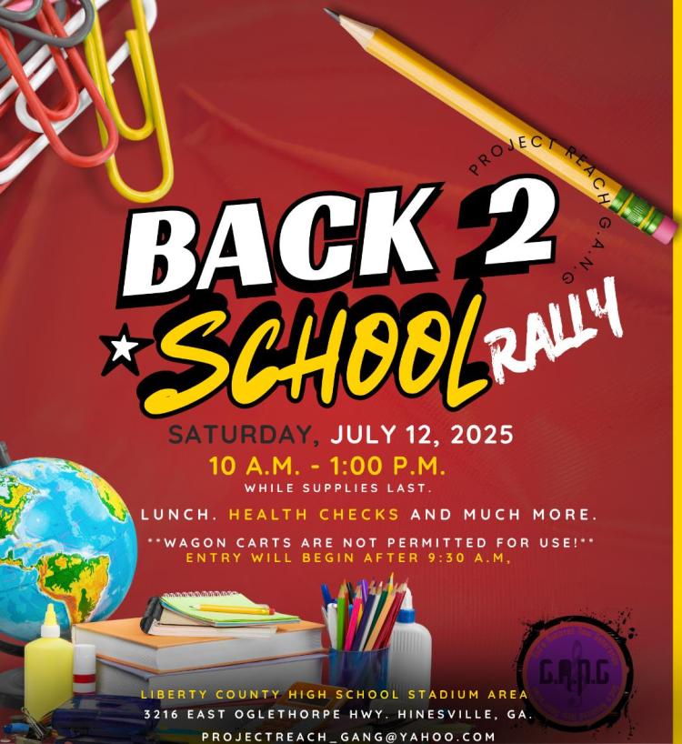 Back 2 School Rally Flyer