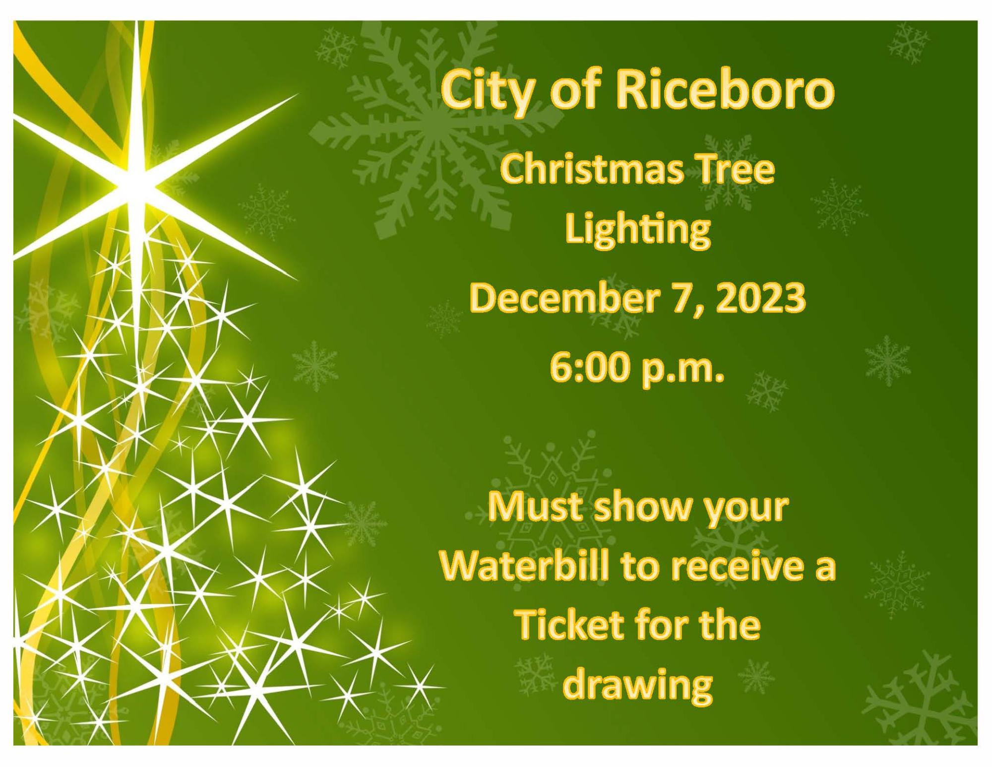 Christmas Tree Lighting